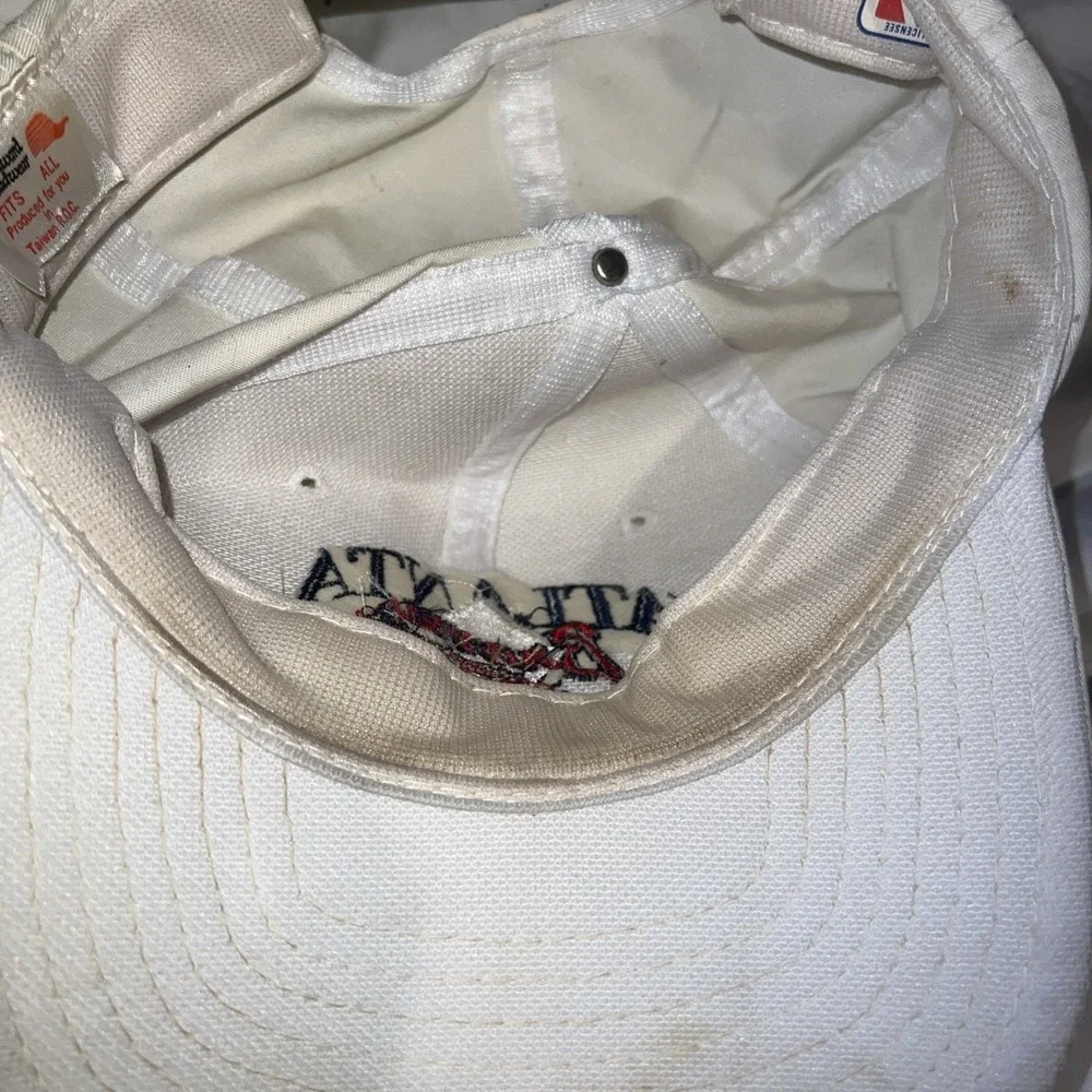 White Atlanta Braves 92' Western Division Champs Hat Designer Award Headwear MLB